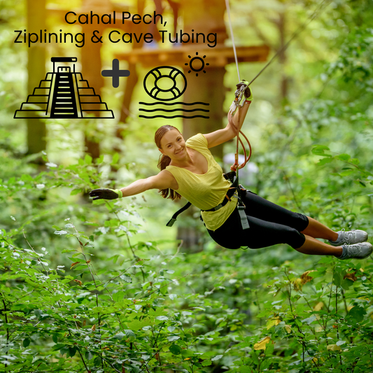 Cahal Pech with Cave Tubing & Ziplining